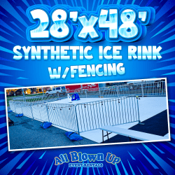 28'x48' Portable Ice Rink w/Fencing