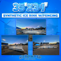 35’x34’ Portable Ice Rink with Fencing