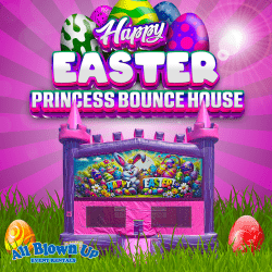 Happy Easter Princess Bounce House