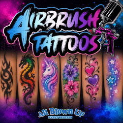 Airbrush Tattoo Booth with Artist