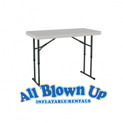 4 foot table 861168971 48" White Banquet Table